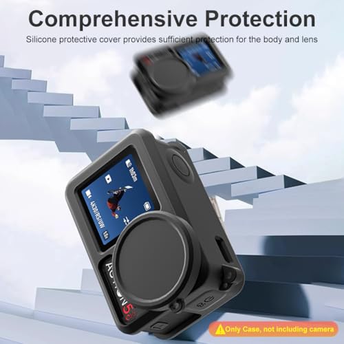 ZORBES® Silicone Protective Case Lens Caps for DJI Action 5Pro Camera Case Scratch Proof and Skin Friendly Designs Soft Housing, Silicone Skin Cover for Action 5Pro with Lannyard & Lobster String Loop ZORBES® Silicone Protective Case Lens Caps for DJI Action 5Pro Camera Case Scratch Proof and Skin Friendly Designs Soft Housing, Silicone Skin Cover for Action 5Pro with Lannyard & Lobster String Loop
